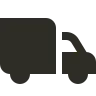 Icône d’un camion de livraison tirant une remorque.