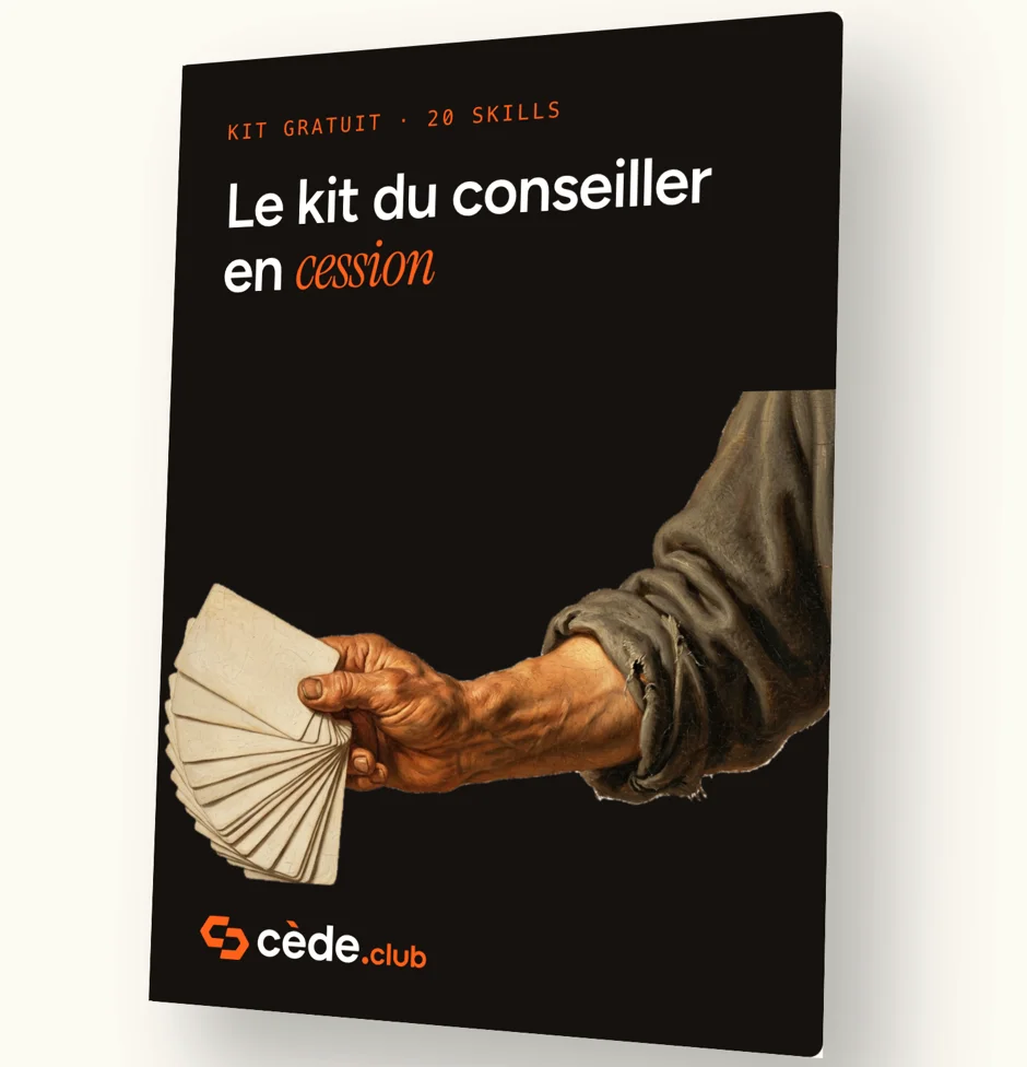 Couverture du kit du conseiller en cession : 20 skills Claude
